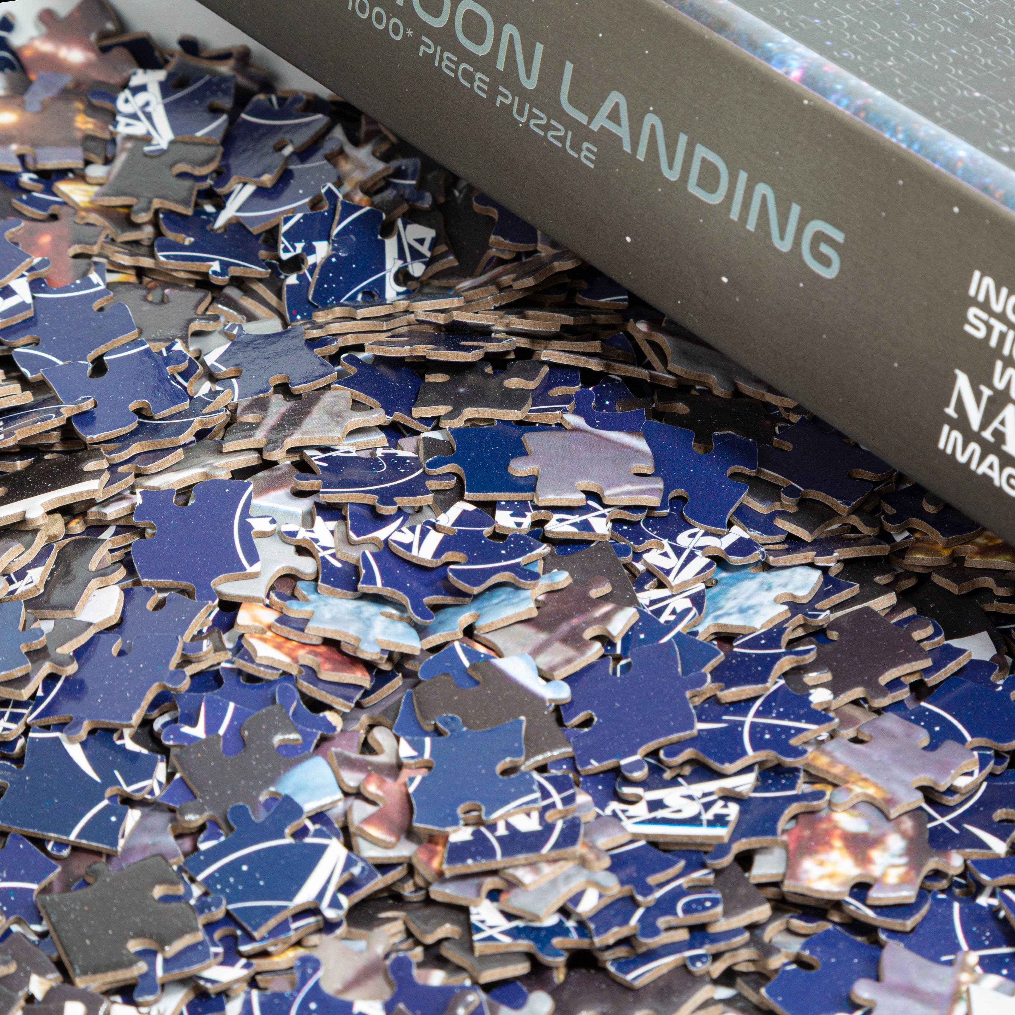 NASA 1000Pc Puzzle Moon Landing Shuttle Blast Off Stickers Imagery Science Space