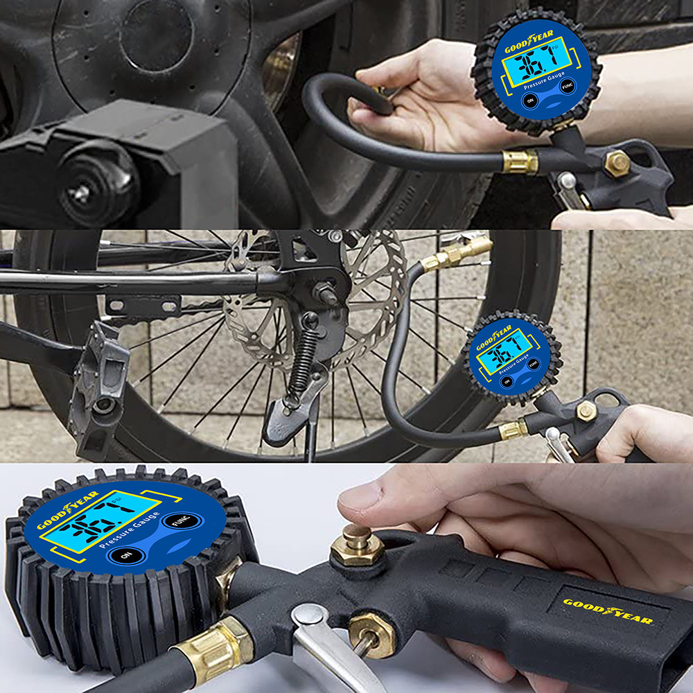 Goodyear Tyre Inflator Air Gun with Digital Pressure Gauge for Air Compressors