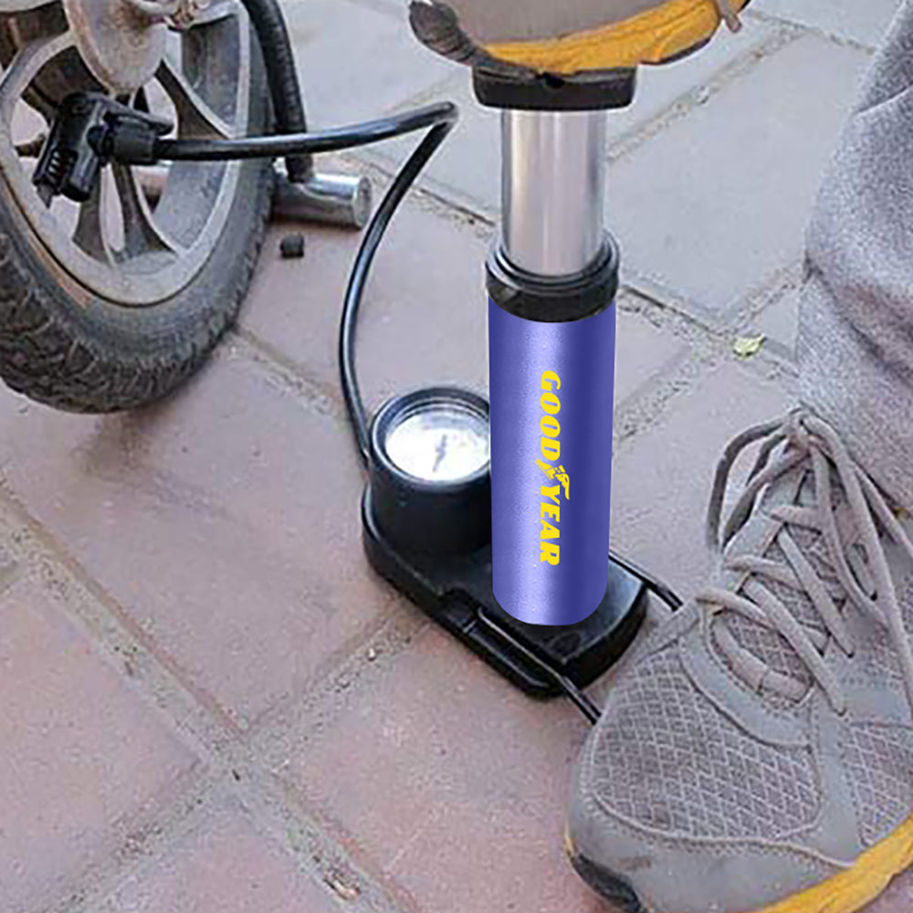 Goodyear Foot Pump for Car Tyres Bicycles Inflatables Motorcycles Swimming Pools