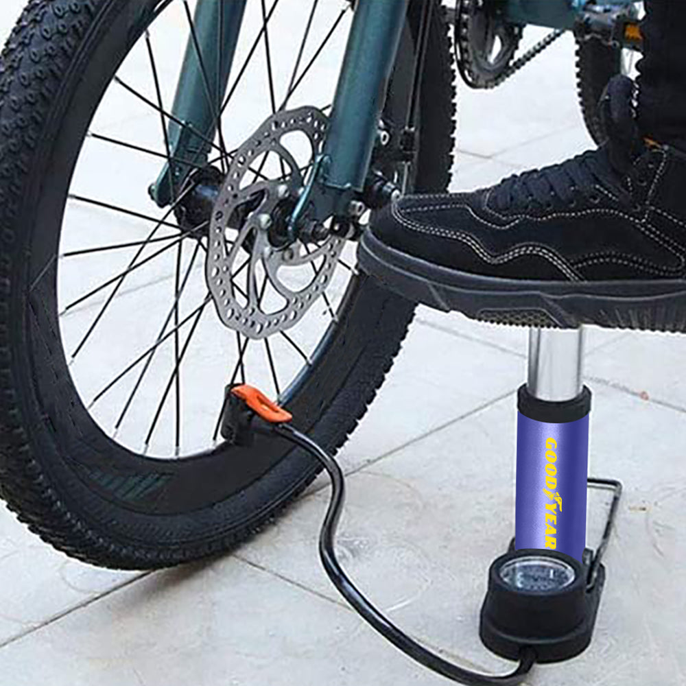 Goodyear Foot Pump for Car Tyres Bicycles Inflatables Motorcycles Swimming Pools