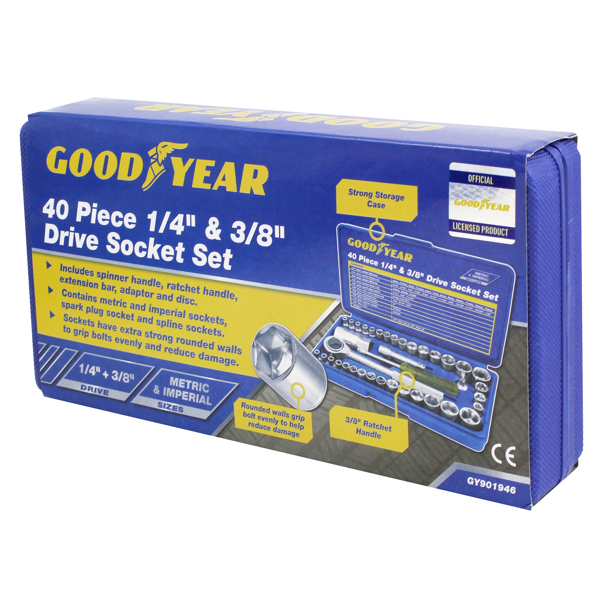 Goodyear 40pc 1/4