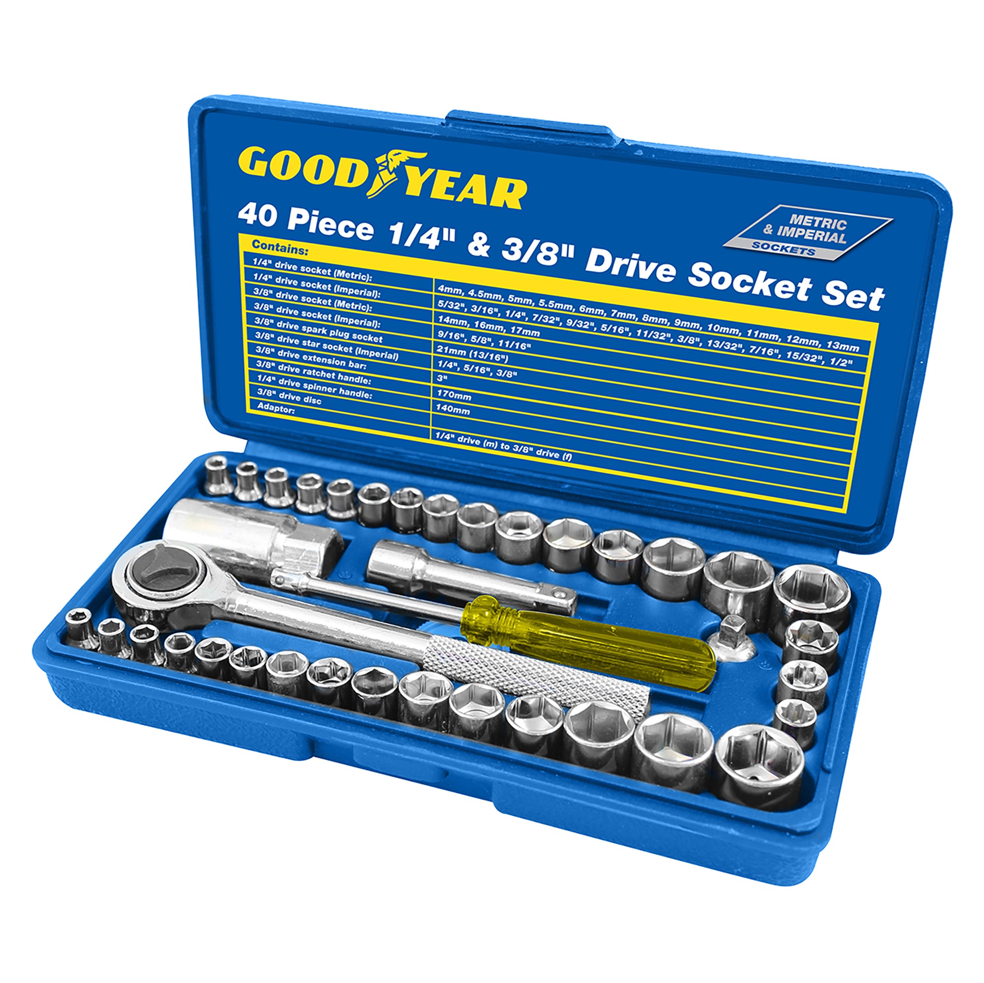 Goodyear 40pc 1/4