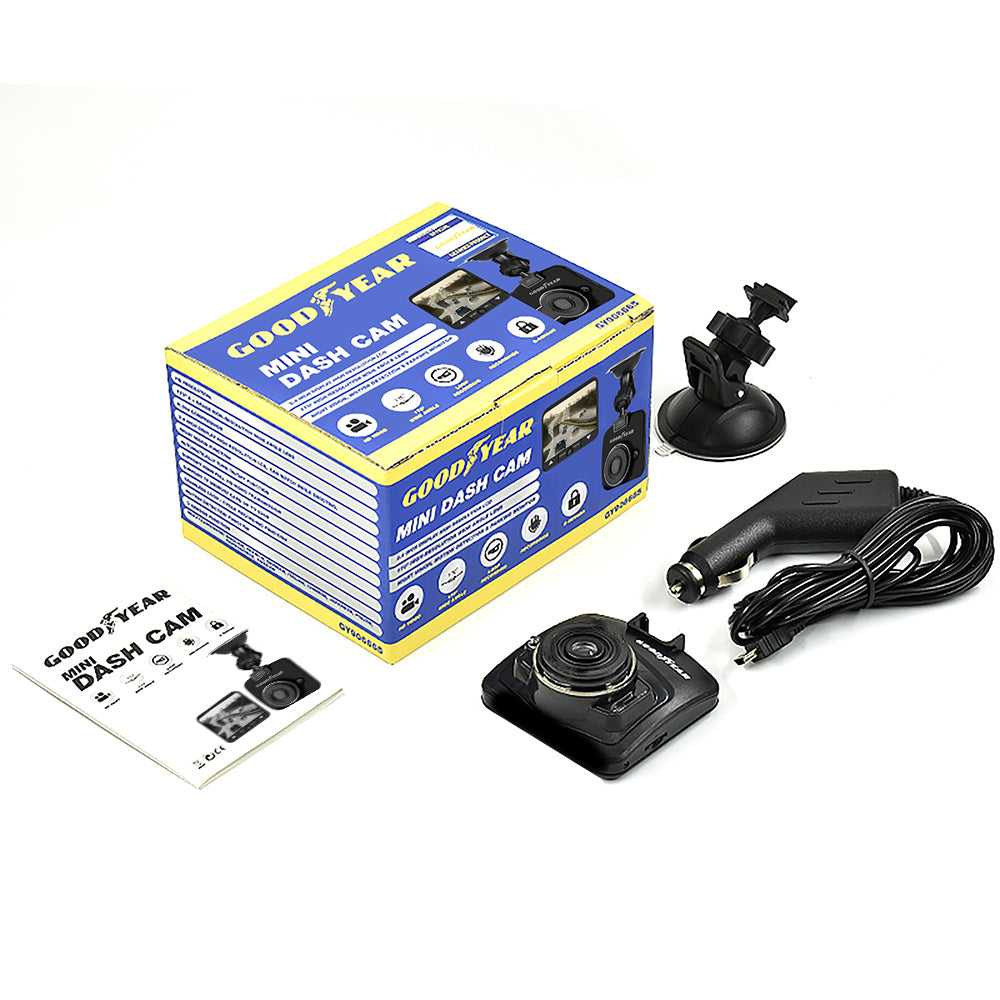 Goodyear HD Mirror Dash Cam Car DVR Video Recorder with Front and Rear  Camera