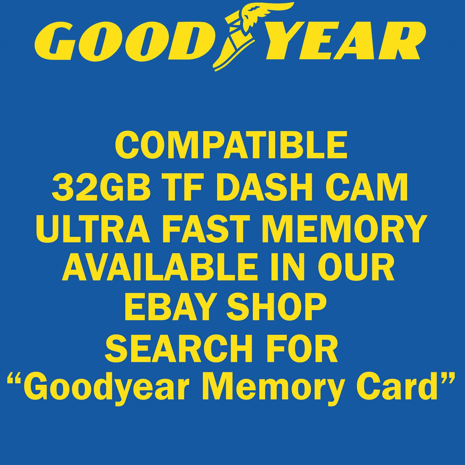 Goodyear Dual Lens Car Dash Cam with Front Rear Internal Camera HD Dashcam Taxi