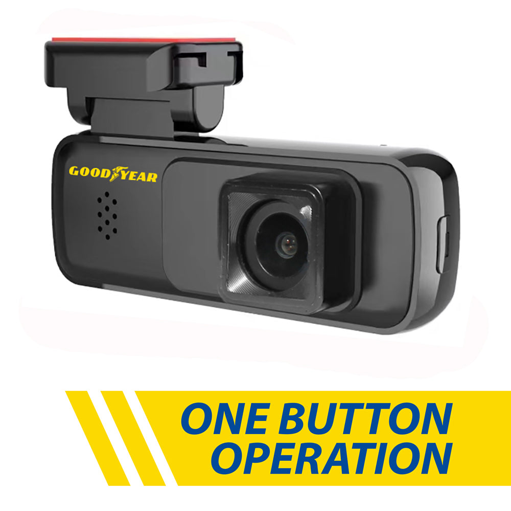 Goodyear Car HD Micro Dash Cam One Button Plug & Play Camera Video Recorder DVR