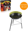 Portable Charcoal BBQ Barbecue Cooking Grill Garden Outdoor 33cm Round Patio Cam