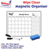 Magnetic Monthly Planner WhiteBoard Wipe Clean To Do List Organiser Memo Notice