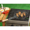 BBQ Mesh Grill Basket Rack Barbecue Handle Meat Burger Fish Stand Outdoor Garden