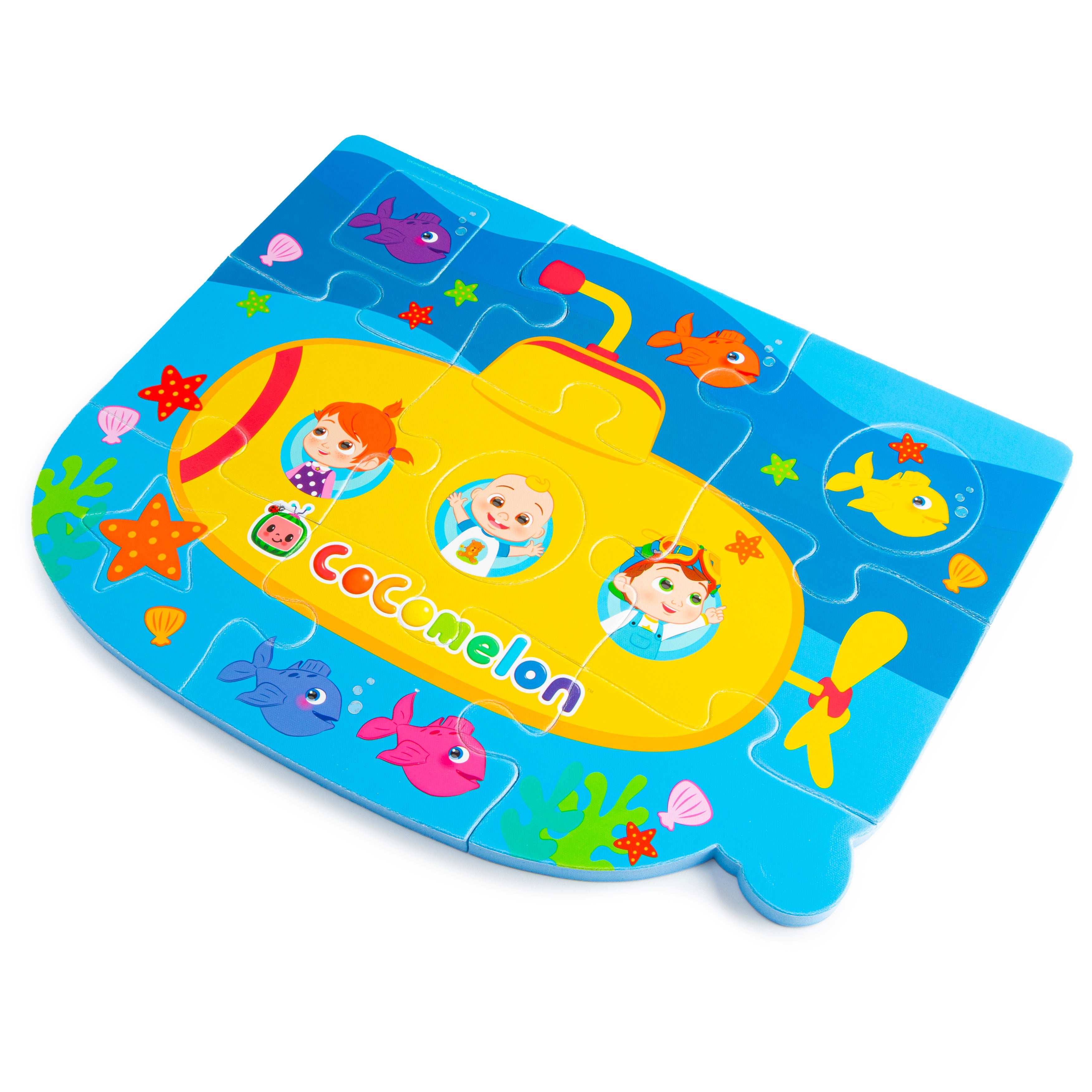 CoComelon Ocean Yellow Submarine Jigsaw Puzzle Bath Interactive Learning Toy