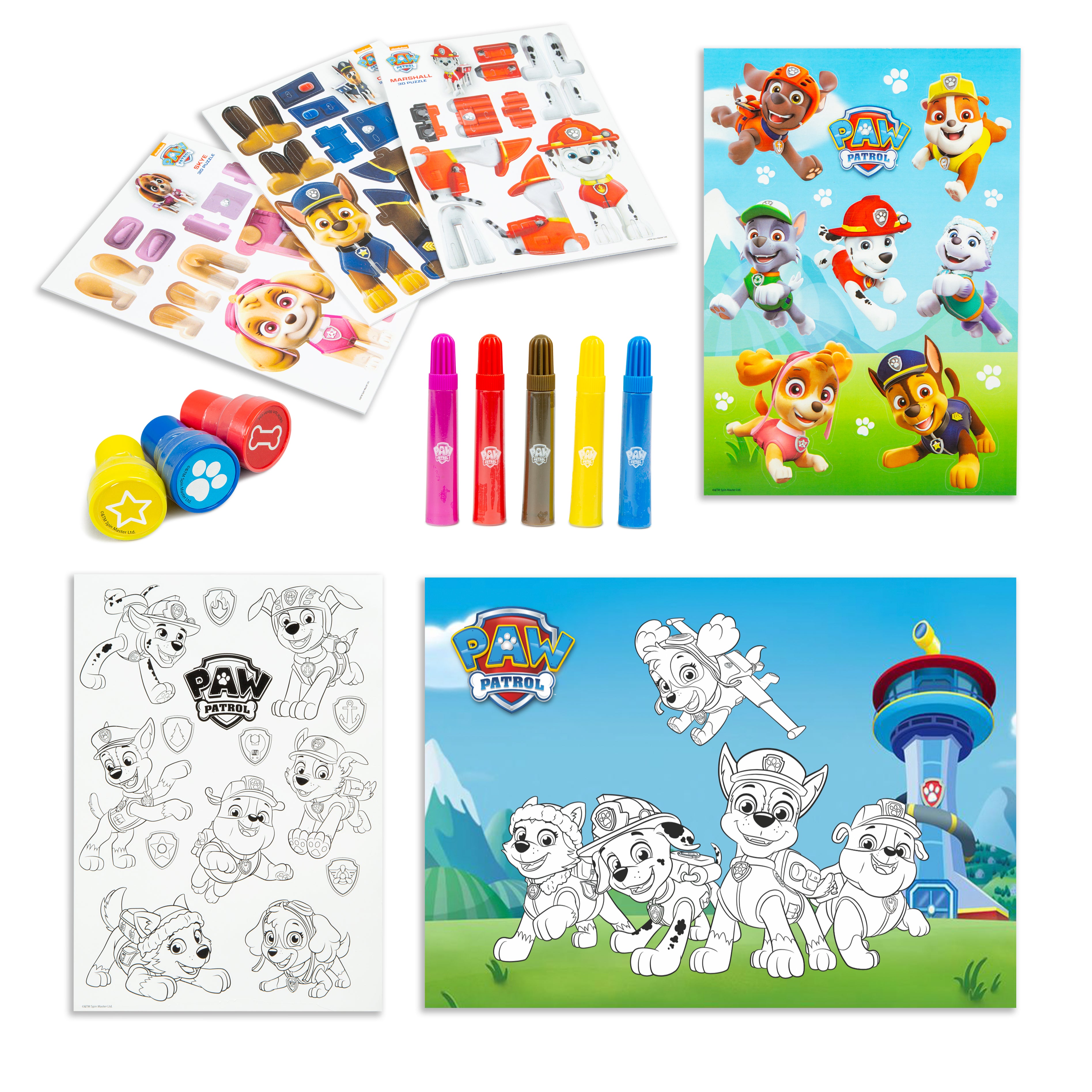 Paw Patrol Chase Activity Backpack Art Craft PE Back To School Bag Rucksack