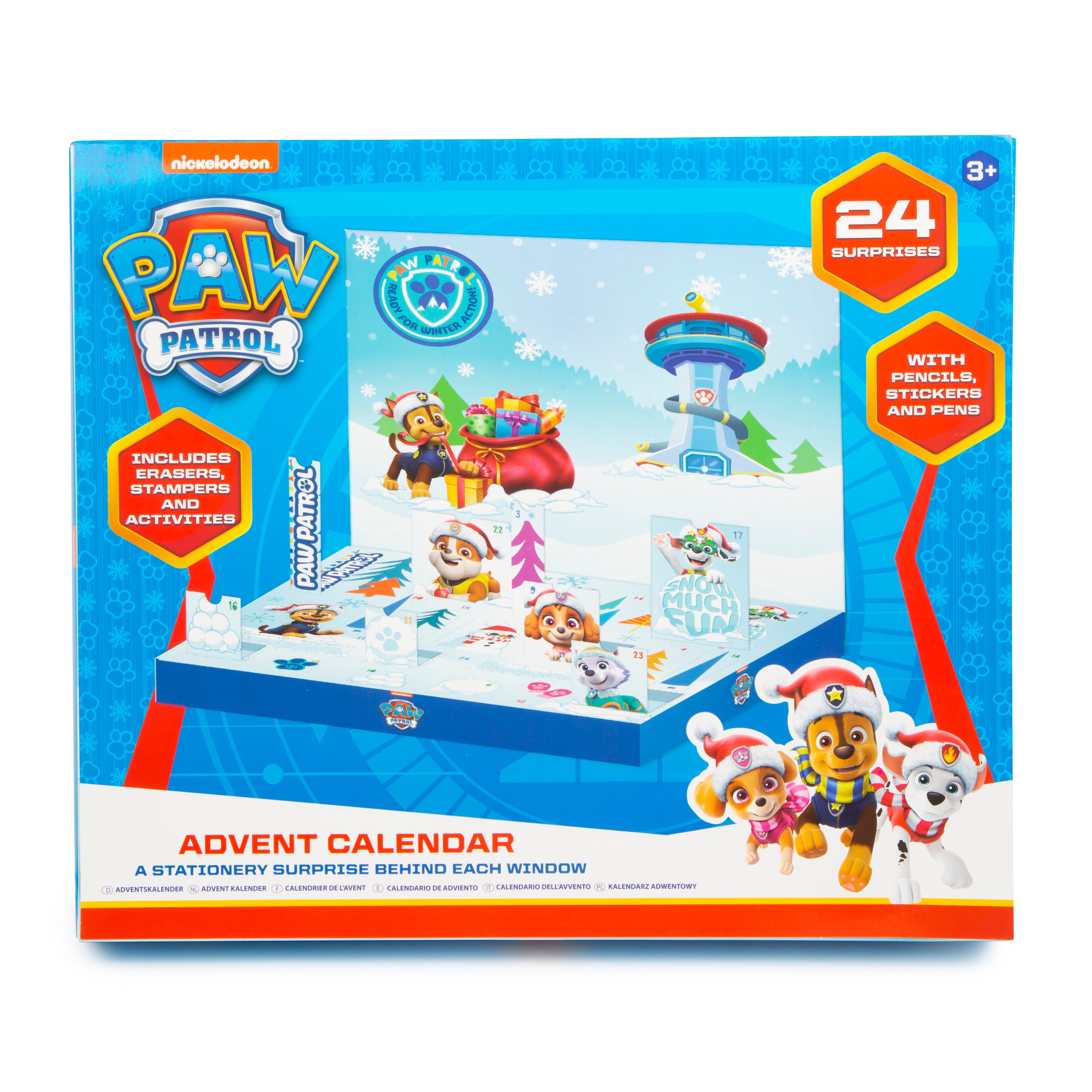 Paw Patrol Stationery Advent Calendar Xmas Art & Craft Set Kids Christmas Fun