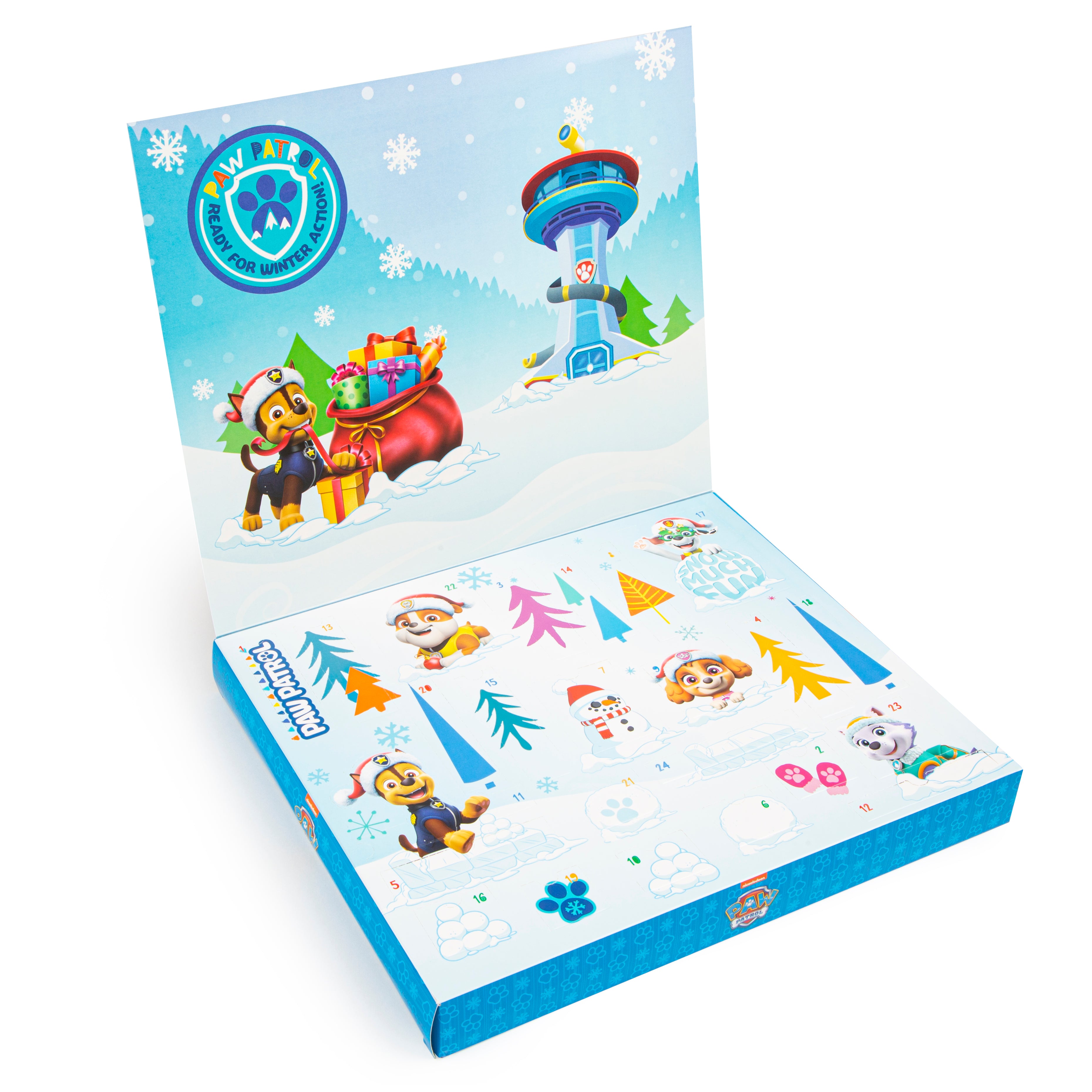 Paw Patrol Stationery Advent Calendar Xmas Art & Craft Set Kids Christmas Fun