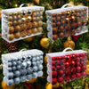 100pcs Christmas Decor Baubles Tree Xmas Balls Party Wedding Ornament Size 3/4/6