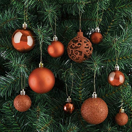 100pcs Christmas Decor Baubles Tree Xmas Balls Party Wedding Ornament Size 3/4/6