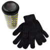 Patterned Travel Mug and Chenille Gloves Gift Set Christmas Party Gift Set