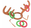 Christmas Inflatable Reindeer Antler Ring Toss Game Xmas Family Fun Party Toys