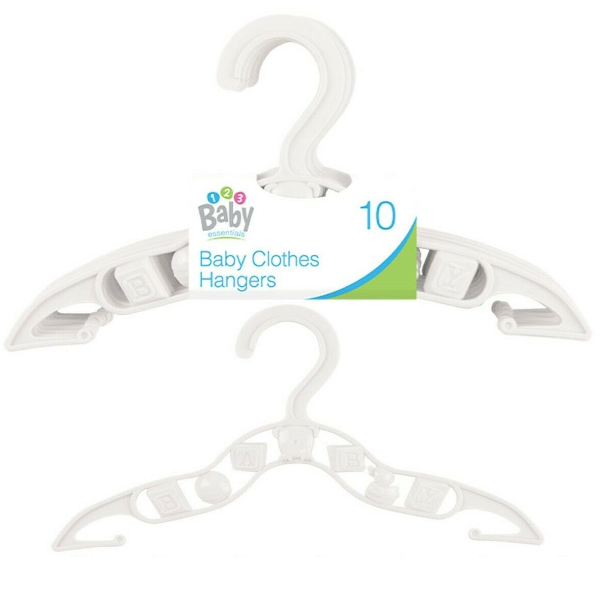 Baby Clothes Hangers Coat Trouser Toddler Kids Children Plastic Space Saver Slim
