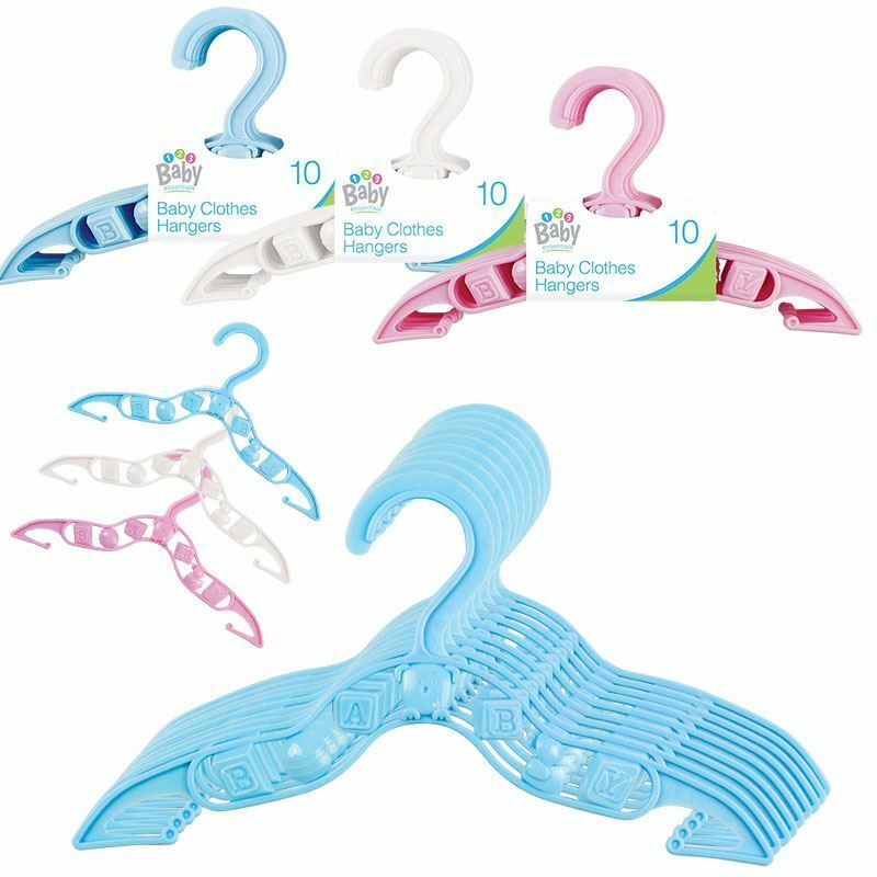 Baby Clothes Hangers Coat Trouser Toddler Kids Children Plastic Space Saver Slim