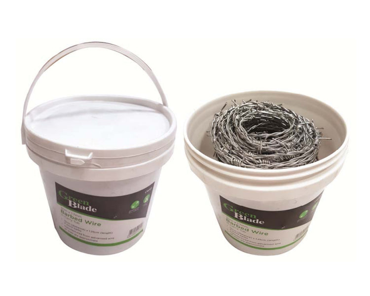 30m/100Feet X 1.7mm Barbed Galvanised Wire In A Carry Tub 4 Point Barbs Security