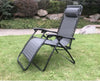 Zero Gravity Garden Reclining Chair Sun Lounger Recliner Outdoors Summer Patio