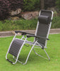 Zero Gravity Garden Reclining Chair Sun Lounger Recliner Outdoors Summer Patio