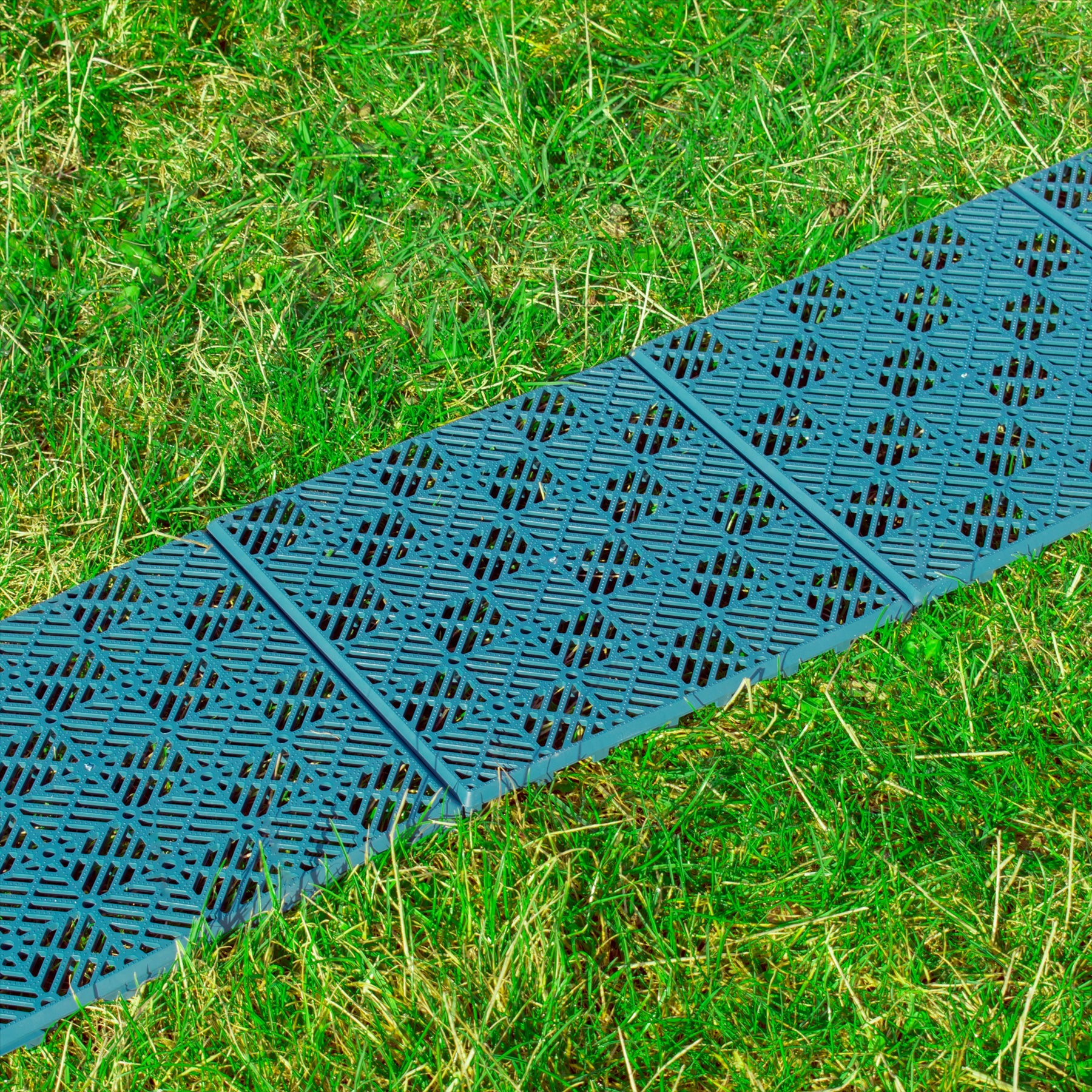 Interlocking Plastic Garden Tiles Decking Nonslip Floor Lawn Outdoor Tiles 5/10