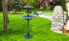 Kingfisher Ornamental Garden Bird Bath Sheltered Feeding Table Lawn Antique Feed