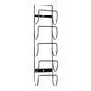 5 Bottle Wine Rack Black Metal Wall Mounted Storage Holder Shelf Kitchen Vine