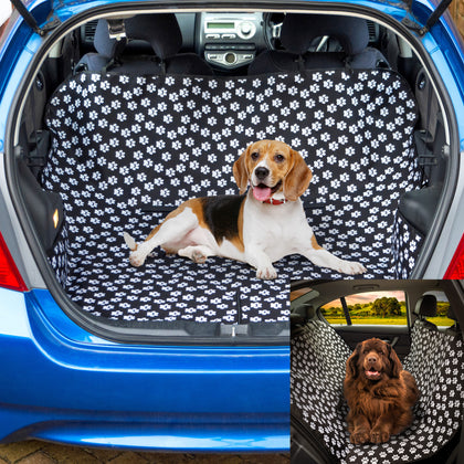 Paw Car Boot Liner Rear Back Hammock Seat Cover Waterproof Dog Protector Mat