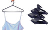 48 x Adult Black Coat Hangers Hanger Coathanger Strong Plastic Clothes Dress Bar