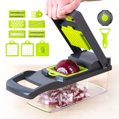 16 in 1 Mandoline Vegetable Slicer Cutter Chopper Grater Adjustable Julienne