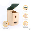 Bird House Nesting Handy Home Garden Pressure Treated Wooden Wild Wood Box