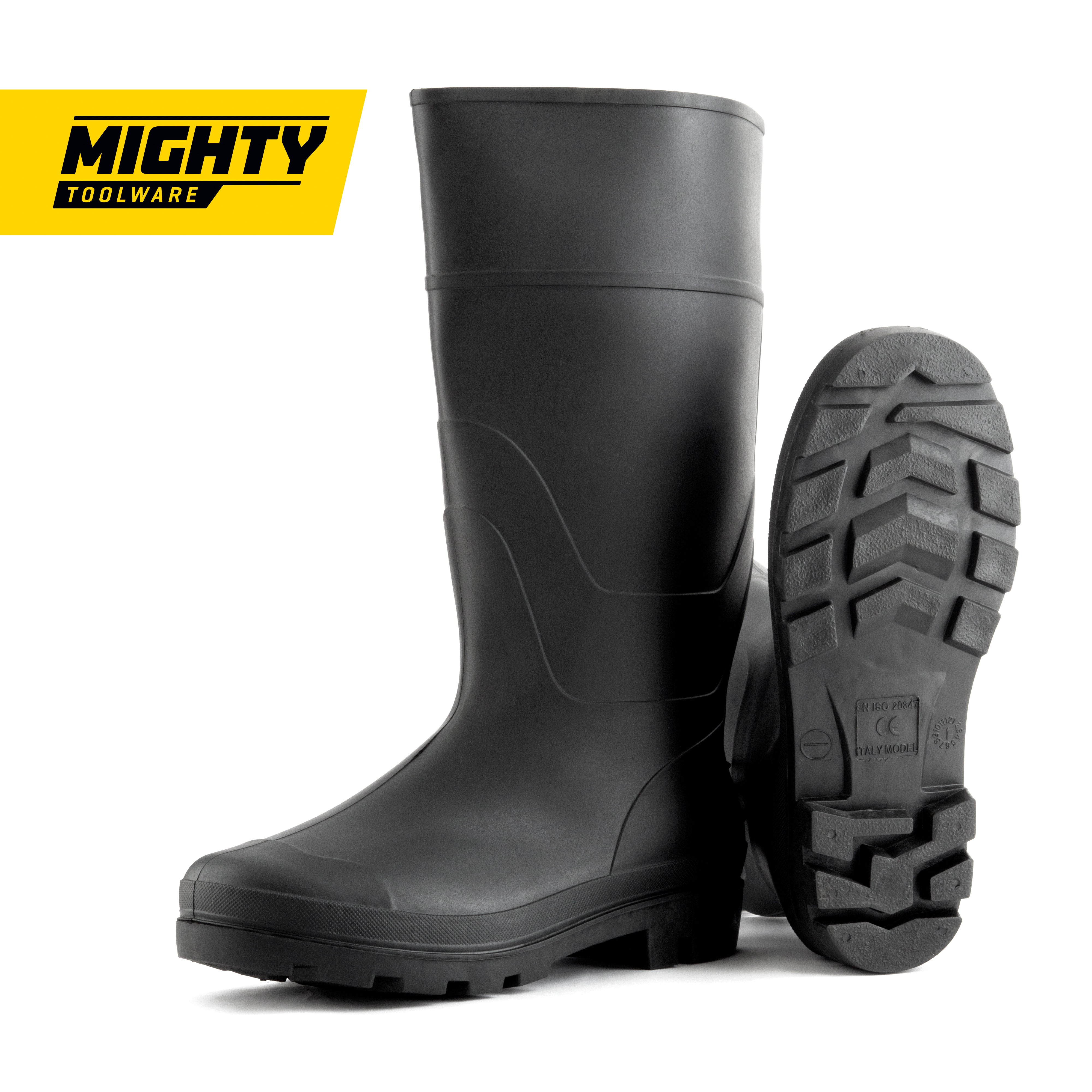 Black Rubber Wellingtons Mucker Mens Ladies Boys Wellies Snow Boots Shoes School