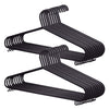 Adult Black Coat Hangers Strong Plastic Non-Slip Clothes Suit Trouser Bar 15 60