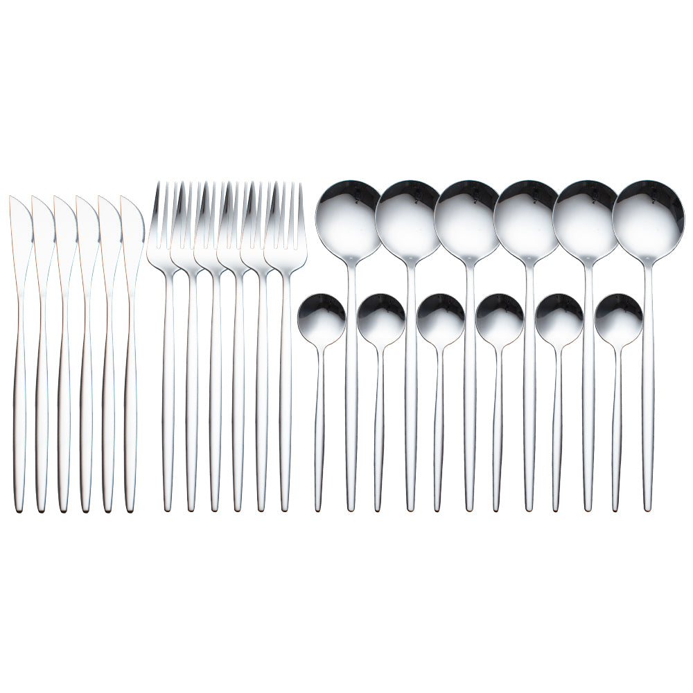 Premium Modern Cutlery Set Finest Quality Polished Stainless Steel 5 Colours