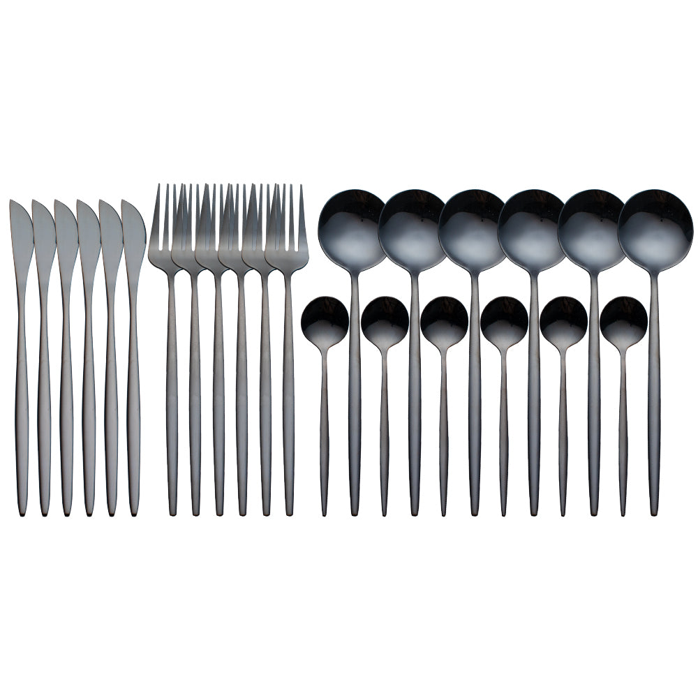 Premium Modern Cutlery Set Finest Quality Polished Stainless Steel 5 Colours