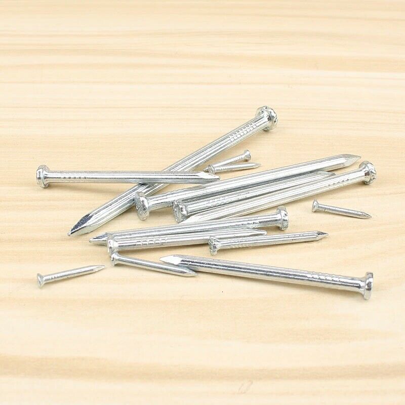 250Pcs DIY Assorted Flat Head Nails Steel Wood Carpentry Building Home Work Pins