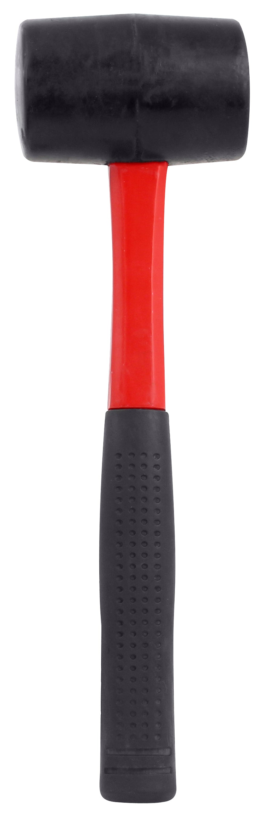 Dekton 16oz Black Rubber Mallet - Fibreglass Handle Hammer - Great For Camping T