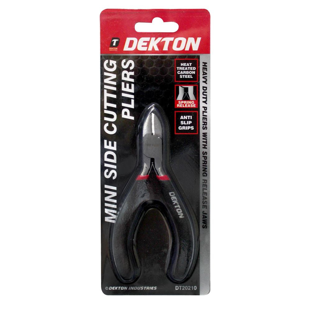 Dekton Mini Side Cutting Pliers Carbon Steel Anti Slip DIY Tool Workshop Craft