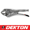 Dekton Straight Jaw Locking Grips Mole Gripping Adjustable Pliers 180mm (7