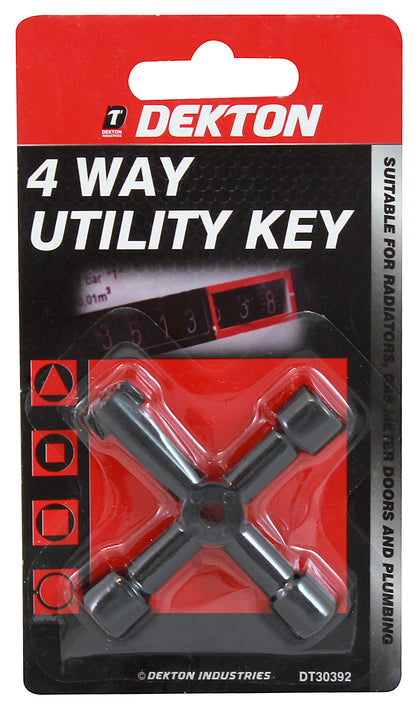 Dekton Four Way Service Radiator Utility Key