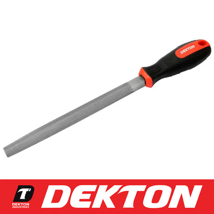 Dekton High Quality Engineers Sure Grip Half Round Heavy Duty Metal File