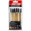 Dekton 6pc Wood Sculpt Carving Chisels Steel Tool Blades Kit Set Hobby Craft