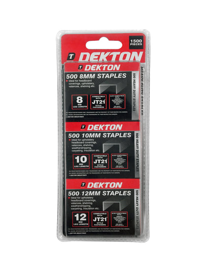 Dekton 1500pc Assorted Staple Pack Stapler Tool