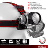 Dekton Expedition LED Head Light Torch Headlamp 50 Lumens 10M Range & Batteries