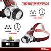 Dekton Expedition LED Head Light Torch Headlamp 50 Lumens 10M Range & Batteries