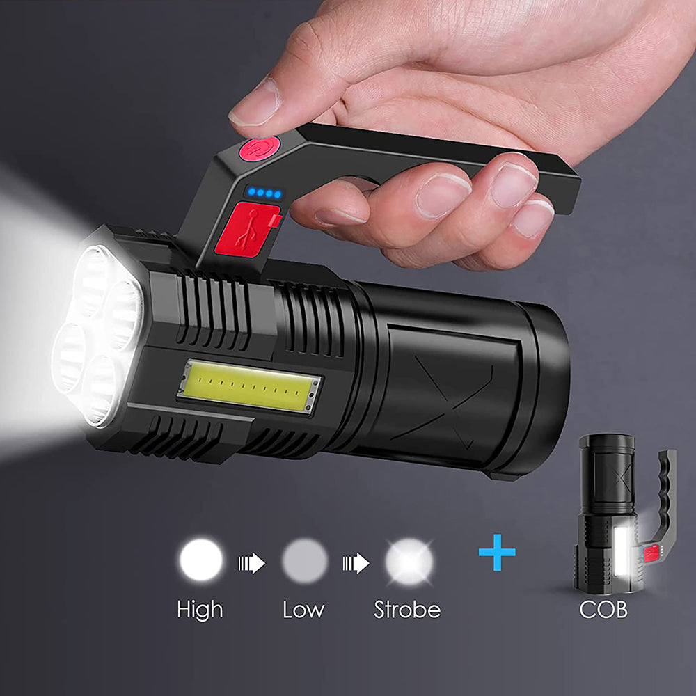 LED Torch Flashlight Super Bright Portable Lamp Rechargeable High Powered Camp