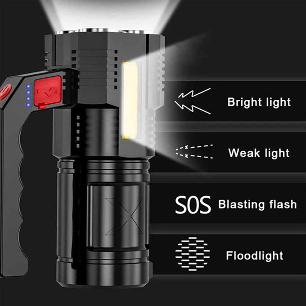 LED Torch Flashlight Super Bright Portable Lamp Rechargeable High Powered Camp