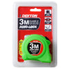 Dekton 10ft Hi Vis Green Soft Grip Autolock Tape Measure 3m X 16mm ABS Case