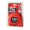 Dekton 7.5m 25ft Tape Measure Auto-lock Class 2 Metric Imperial Retractable